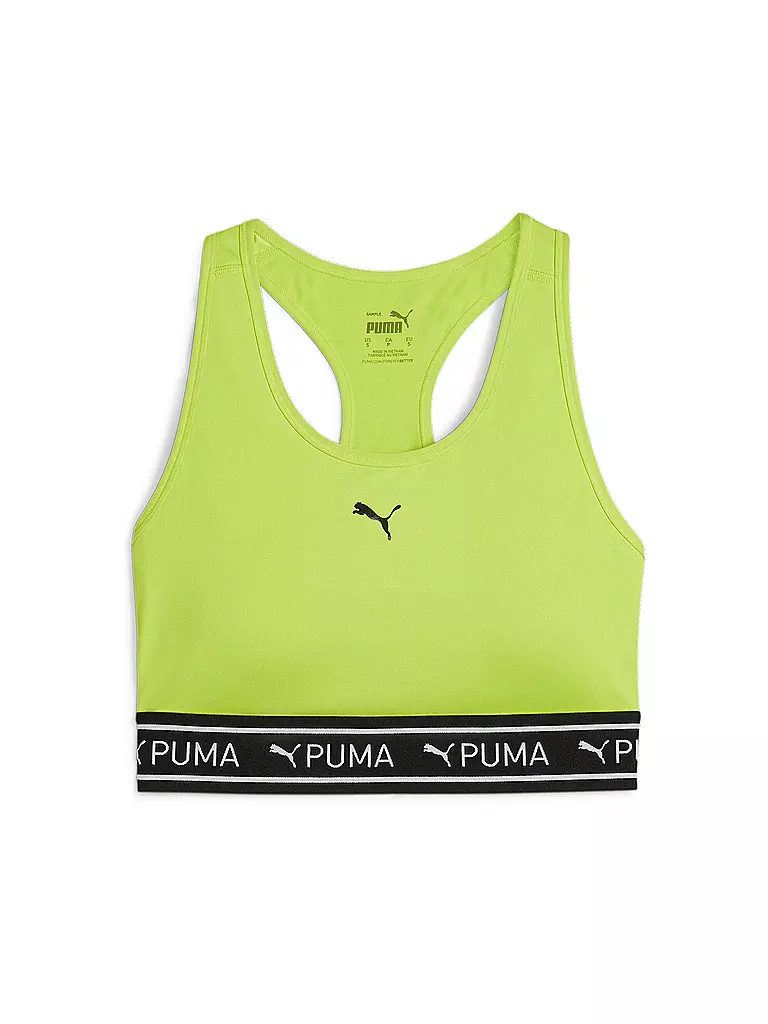 PUMA Damen Sport BH 4Keeps Elastic Medium Support gelb